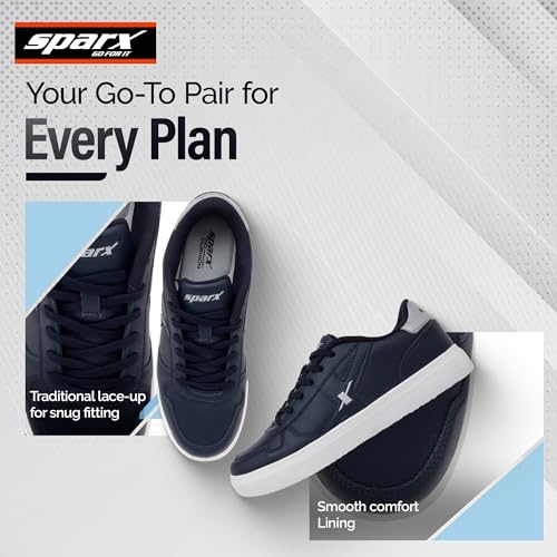 Image of SPARX Men's Sneaker SM-9065 | Soft Cushioned, Durable & Trendy Lace-Up Casual Shoes