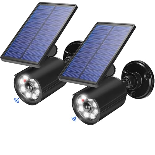 CAHOUGSMT Solar Lights Outdoor Motion Sensor Flood Lights 2000LM IP67 Waterproof Security Spot Lights for Yard Garden Patio 2 Pack