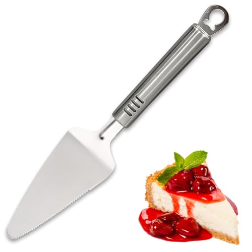 1 Pcs Stainless Steel Cake Server Cake Cutter Spatula Server Mirror Polish Finish Pie Server Pizza Server Cutting Spatula for Wedding Christmas Birthday