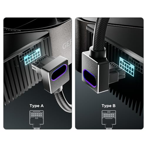 Câble 12VHPWR 16PIN coudé Hydrus noir pour GPU NVIDIA de pointe - 5