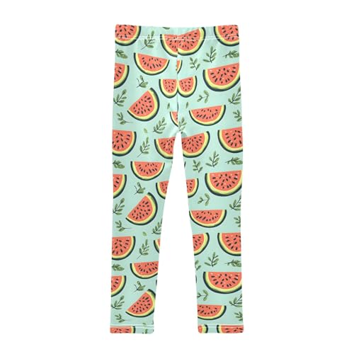 Lovely Simple Watermelon Prints Girls Leggings Soft Comfortable Athletic Leggings Dancing Pants for 4-10 Years2