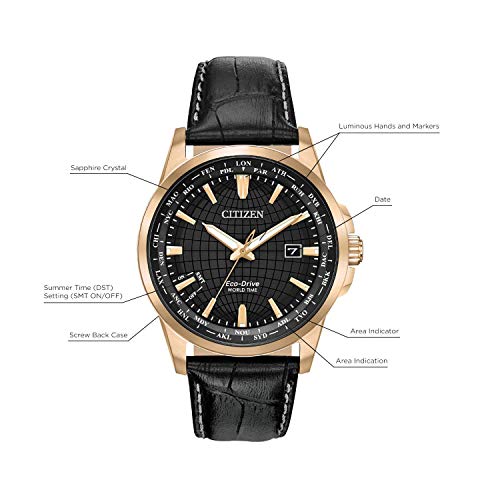 Citizen Men's World Time Perpetual Calendar Stainless Steel Quartz