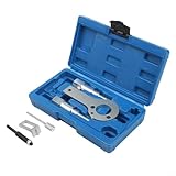Hosrivae 6-teiliges Steuerketten-Werkzeug-Set für Opel 2.0 und Opel 1.9CDTI, Karbonstahl, Nockenwellen-Verriegelungssatz, Dieselmotor-Reparatur mit Aufbewahrungskoffer