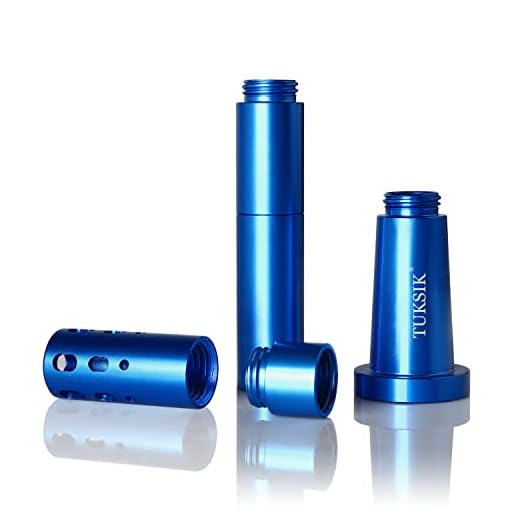 Tuksik Metal Filter Connector Adapter 3 to 6 inch Adjustable Downstem, Diameter 18mm by 14mm, Suitable for Underwater Work Without Rust.