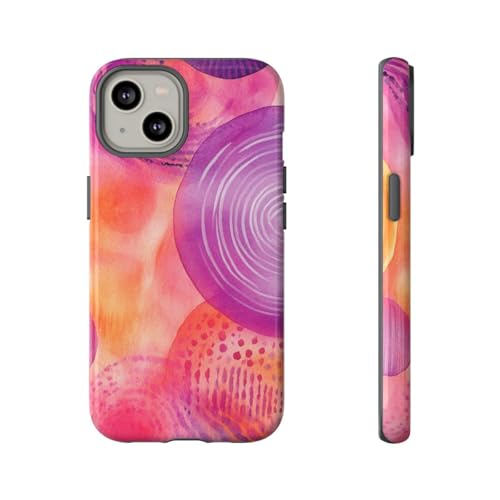 Coque iPhone 14 violet aquarelle pour sublimer vos looks