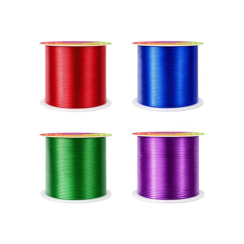Image of Mandala Crafts 22 Gauge Anodized Aluminum Craft Wire for Jewelry Making - 400 FT Colored Flexible Rainbow Wire - Bendable for Bonsai Armature Crafting Sculpting
