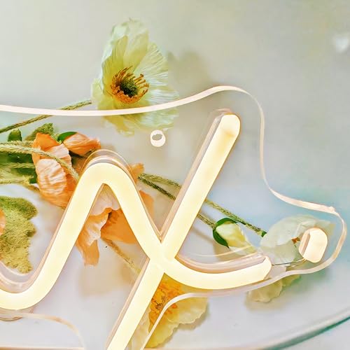 Image of Relax Neon Sign - USB Powered Warm White Neon Light with Dimmable Brightness for Bedroom, Yoga Studio & Room Decor