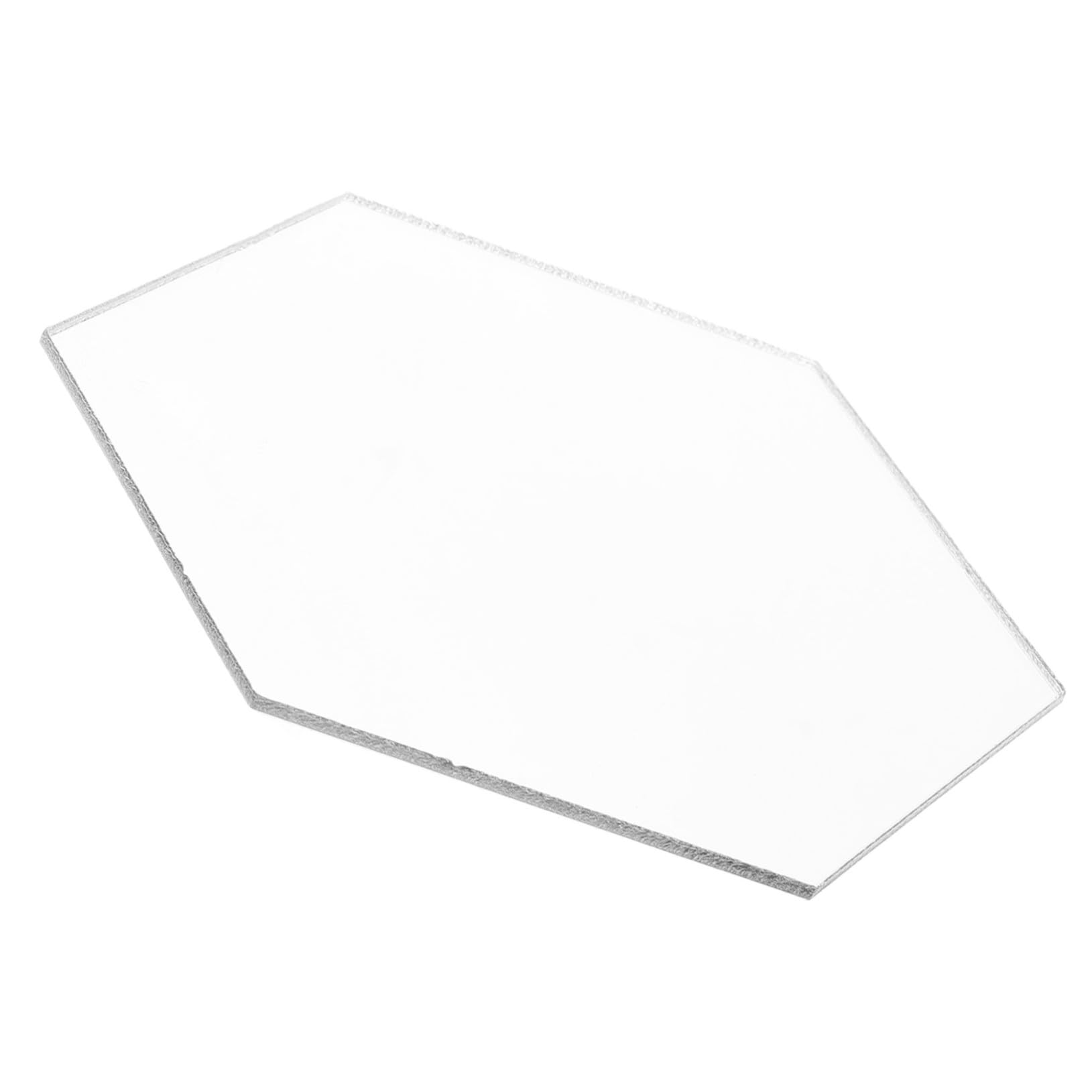 Modern Hexagon Acrylic Wall Mirror Artistic Decorative Makeup Mirror for Bedroom Dormitory Bathroom Unique Shape Enhances Space and