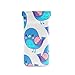 HUSSRITY Eyeglasses Case Cute Blue Bird Sunglasses Pouch Soft PU Leather Squeeze Top Eyeglass Holder Portable Glasses Case For Women Men
