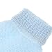 PHENOFICE Double-sided Exfoliating Bath Gloves Practical Scrub Shower Mitts for All Skin Types Deep Dead Skin Removal Textured Loofah Surface Blue Pink