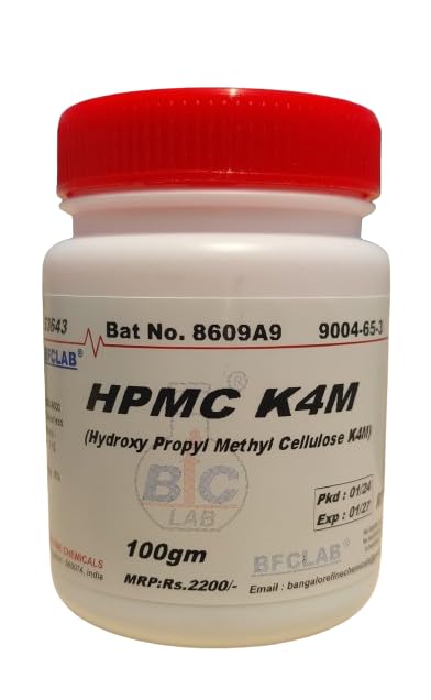 BFC HYDROXY PROPYL METHYL CELLULOSE K4M LR - 100gm (HPMC K4M) (B0713W3R5G) Amazon Price History, Amazon Price Tracker