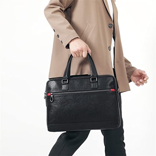 Men's Handbag Leather Business Casual Layer Cowhide Cross Briefcase Men3