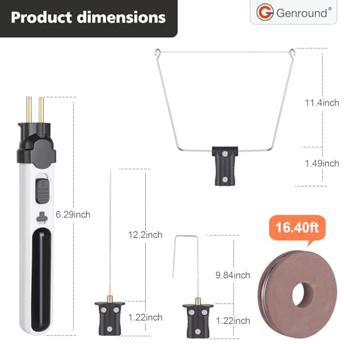 6 in 1 Cordless Foam Cutter,Electric Cutting Machine Pen Tools Kit,Styrofoam Cutting Pen, Foam Carving Tools for Foam Cutting Holes Digging Details Handling - Image 5