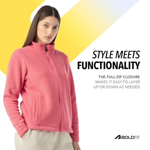 Image of Boldfit Full Zipper Polyester Sweatshirt for Women