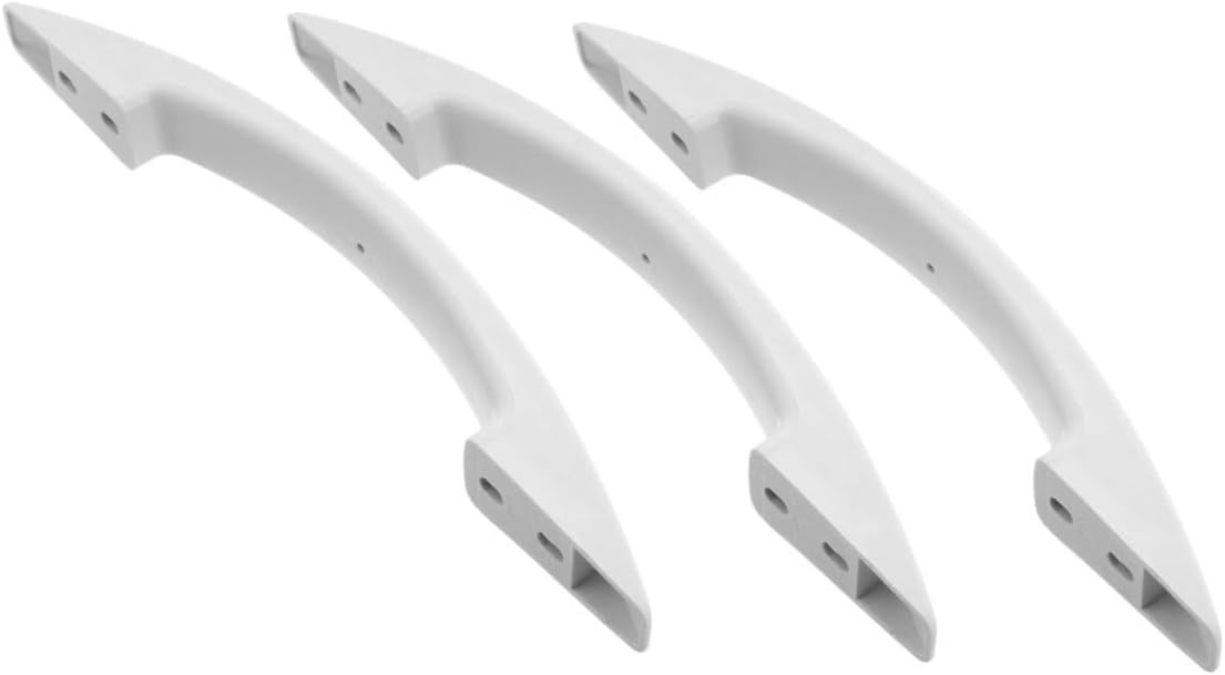 Freezer Door Handle Replacement White with 150/190mm Pitch Plastic 3pcs