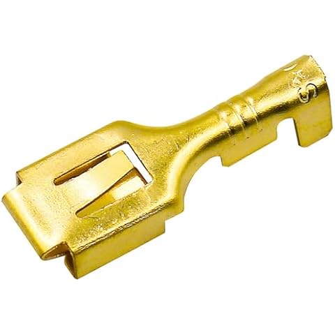 Baomain 1/4 inch Female Spade Quick Splice Crimp Terminals Pack of 100 Cover