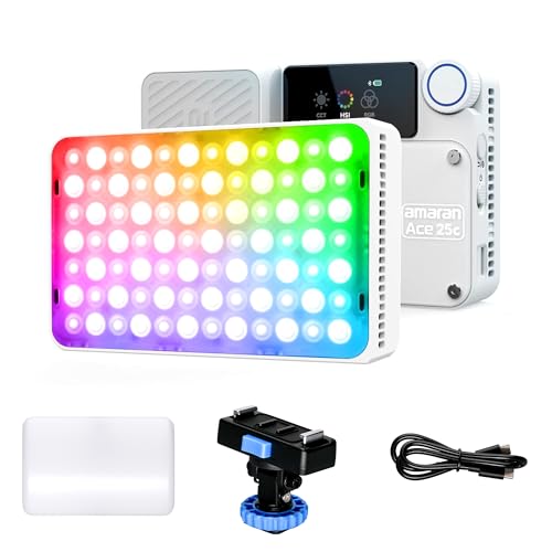 Lampe vidéo LED Amaran Ace 25c pour corriger le manque de lumière de vos vidéos