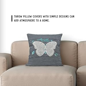 Asisitinheavenandwatchyoueverydaybutterflythrowpillowcoverinspirationalbutterflycushioncoverforsofabedhomedecor18x18inchgiftforawidowedfriend Urban Country Home Decor As i sit in heaven and watch you everyday butterfly throw pillow cover inspirational butterfly cushion cover for sofa bed home decor 18 x 18 inch gift for a widowed friend urban country home decor