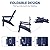 Folding Adirondack Chair Weather Resistant Foldable Fire Pit Chairs HDPE Outdoor Adirondack Chair for Patio Front Porch Pool Garden Deck Fire Pit Outside, Navy Blue