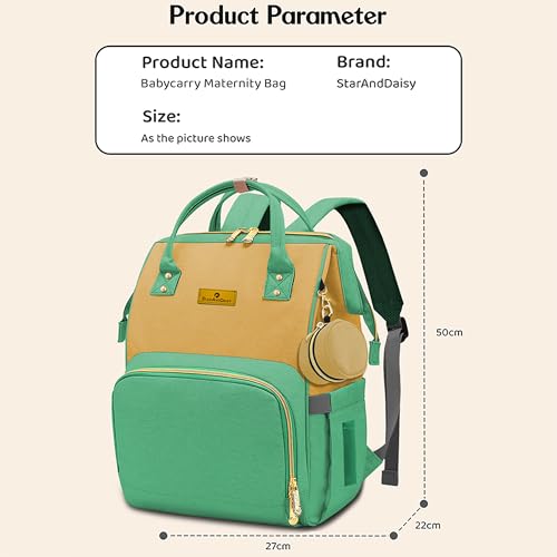 Image of StarAndDaisy Diaper Bag for Baby /Maternity Bag with 16 Multi-Purpose Pockets with Quick Access Diaper & Mobile Pocket /Diaper Bag for Mothers for Travel