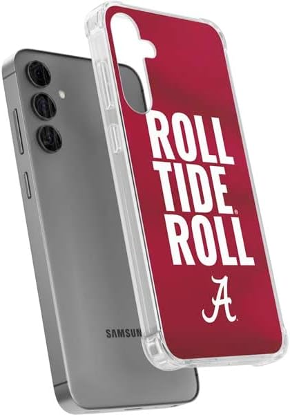 Skinit Clear Phone Case Compatible with Galaxy S24 Plus - Officially Licensed University of Alabama Roll Tide Roll Design