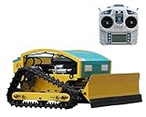 Classical Remote Control Lawn Mower with 9Hp Four Stroke Gasoline Engine, Manganese Steel Blade, Adjustable Cutting Height and Speed, All Terrain Grass Cutter Yard Mower Remote Control