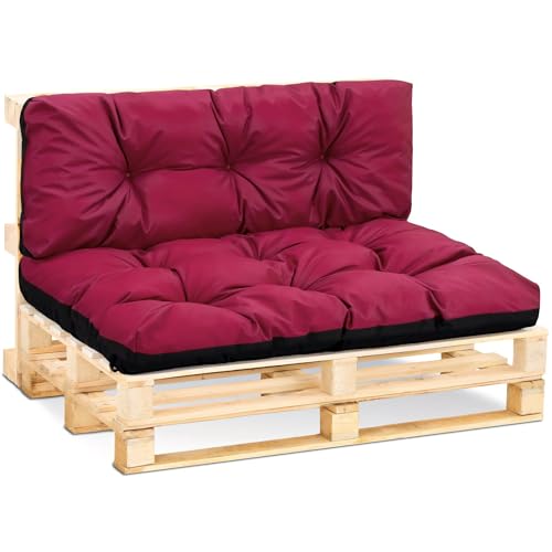 Amazinggirl Palettenkissen Outdoor Kissen Rückenkissen 120x40 cm - Auflagen für Paletten Europaletten Palettensofa und Palettenmöbel...