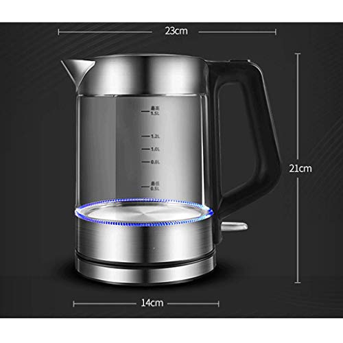 Hervidor eléctrico de vidrio 1.5L con apagado automático miniatura 2