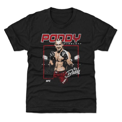 500 LEVEL Paddy Pimblett Baddy Square Youth Shirt (Tri Black 10-12Y Large)
