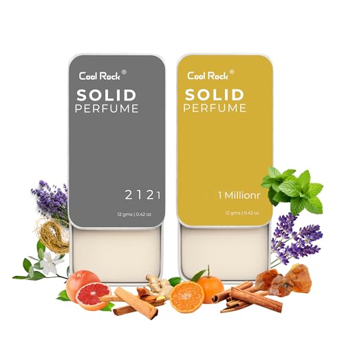 Image of Solid Perfume Combo - 212 1 & 1 Millionr | Long Lasting Solid Wax Perfume for Men & Women | Alcohol-Free, Travel-Friendly Pocket Perfume (12g Each) (1 Million + 212)