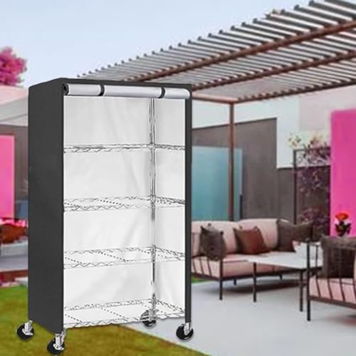 Enwye Regalabdeckung für den Innen- und Außenbereich, passend für alle Arten von Gartenregalen und Lagerregalen.