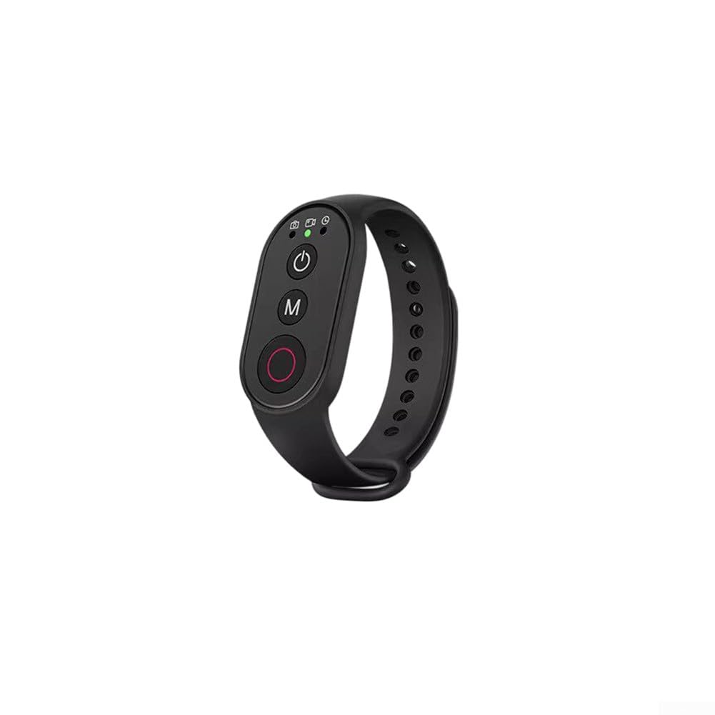 Télécommande Ring pour appareil photo DJI Action 6/5/4 – Pour Insta360 et Go Pro – Déclencheur à distance sans fil pour randonnée, vélo, sports de plein air, photographie (noir)
