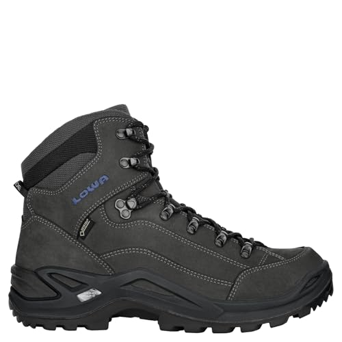 LOWA Stiefel mittel RENEGADE GTX MID anthrazit/stahlbla, 44