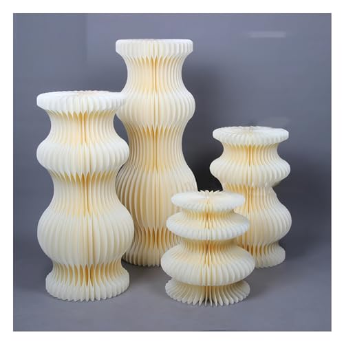 Tables cylindriques pliables en carton pour buffets de fetes et tables a desserts