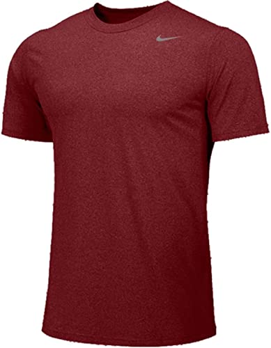 Nike Youth Boys Legend Short Sleeve Tee Shirt (Youth Medium, Crimson)