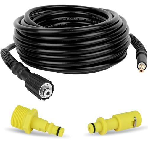 YUET Tuyau de rechange pour nettoyeur haute pression Kärcher K Series Kärcher K2, K3, K4, K5, K7, K2, ancien modèle, prise de type clic M22 (14 mm),...