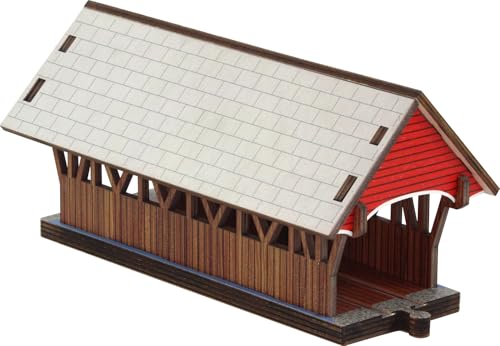NameTrains Take Apart Covered Bridge - Made in USA