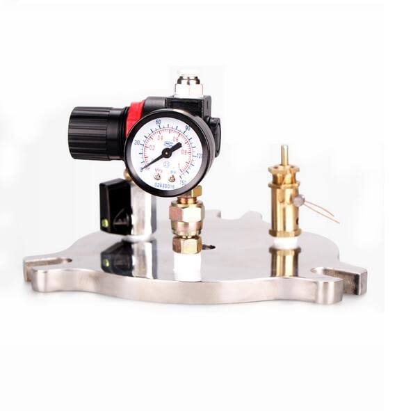 Manual High Precision Glue Dispenser, High Flow Dispensing Valve 1/2/3L Stainless Steel Pressure Tank Simple Dispensing Machine (1L)