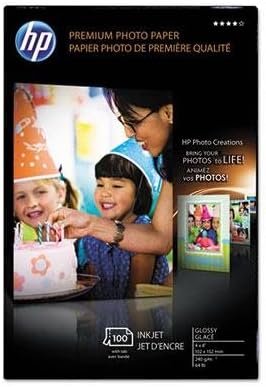 Hp - Premium Photo Paper 64 Lbs. Glossy 4 X 6 100 Sheets/Pack Product Category: Paper & Printable Media/Printer Paper