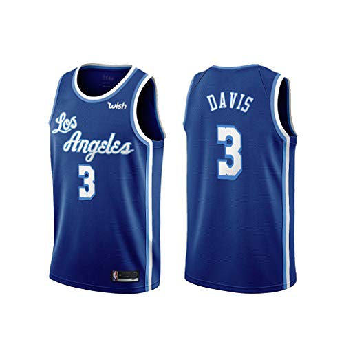 Los Hombres De La NBA Deportes Chaleco De Los Ángeles Lakers Anthony Davis # 3 Los Aficionados Jersey Transpirable Atletismo Verano Te Floja S-XXL F-XL Cover