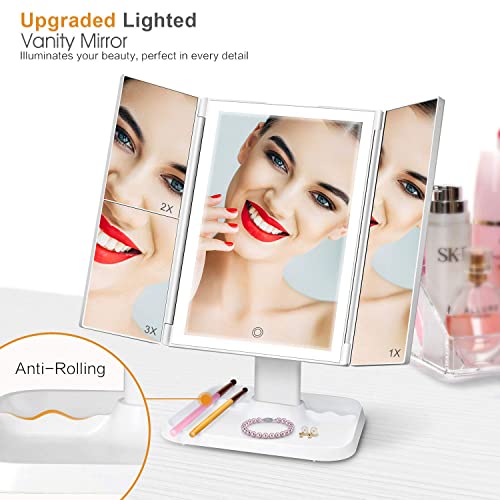 Espejo de Maquillaje Rectangular con Luz LED y Aumento miniatura 2