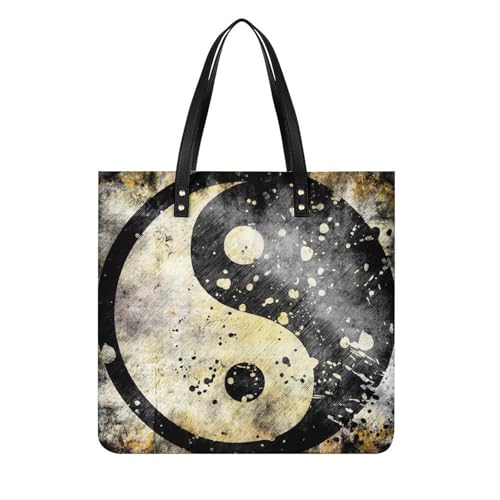 Sac à main shopper Tai-Chi pour femmes, grand tote bag de voyage en tissu 39x39cm