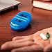 Deke Home - Pill Organizer AM PM, 2 Compartment Pill Box for Pocket or Purse, Small Daily Medicine Case, Travel Pill Holder, Easy Open Pill Container, Vitamins & Supplements (Blue, Pack of 1)
