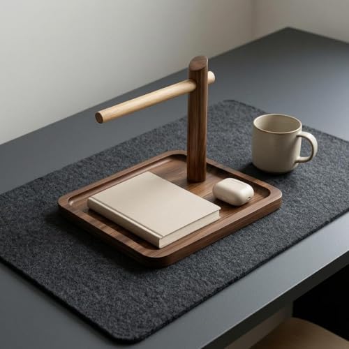 Rangement en bois avec support accrochage et finitions surélevées - 3