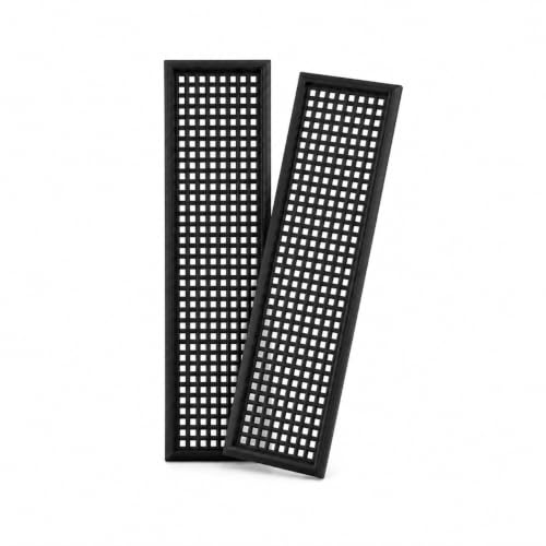 Image of Universal Motherboard I /O Shield Blank Plate (Pack of 2) - DIY Cut-to-Fit Rear I /O Backplate Replacement for ATX, mATX & Mini-ITX PC Cases (Black)