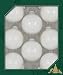 Christmas By Krebs Made in The USA Designer Seamless Glass Christmas Ball Ornaments, 2 5/8" (67mm), Porcelain White, 8 Pieces