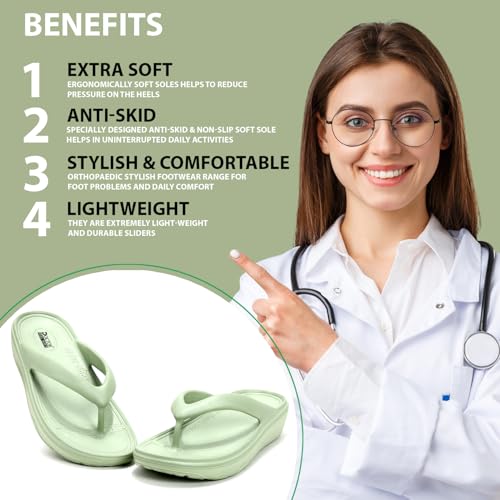 Image of Women Comfortable Thong Slippers with Cushioned Footbed, Lightweight Everyday Wear Slippers for Indoor and Outdoor Use, Soft Strap Casual Flip Flops
