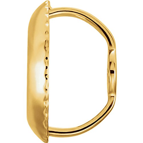 14K Solid White, Yellow or Rose Gold Threaded Screw on Screw Off Replacement Earring Backs (Single Yellow Gold .032)