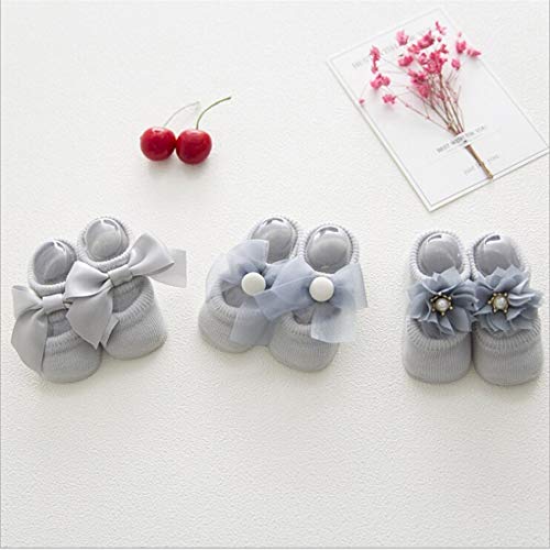 Image of SYGA NewBorn Baby's Regular Cotton Socks (Pack Of 3) For 0-12 months
