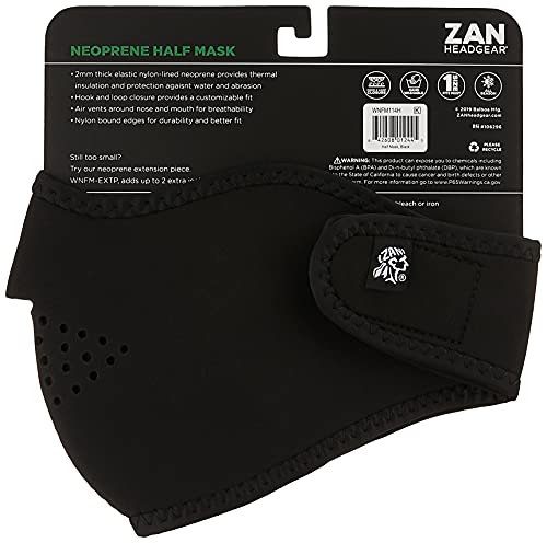 Zanheadgear® Half Mask Neoprene Black #TOP3